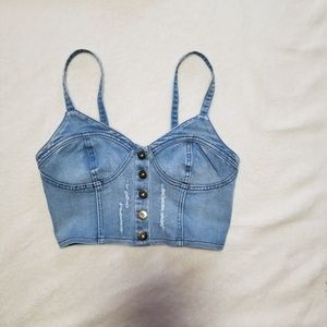 Denim Crop Top